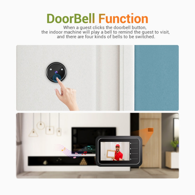 ESCAM C22 2.4 inch Screen Digital Door Viewer, Support Night Vision, TF Card, Take Photos and Video, C22 ESCAM C22 2.4 inch Screen Digital Door Viewer, Support Night Vision, TF Card, Take Photos and Video, C22